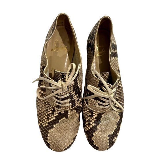 Christian Louboutin Zazou Dress Loafers in Python